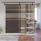 Classic Neutral Plaid Pattern Wall Mural Gallery Image 1