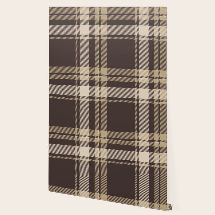 Classic Neutral Plaid Pattern Wallpaper Gallery Image 2