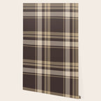 Classic Neutral Plaid Pattern Wallpaper Gallery Image 2