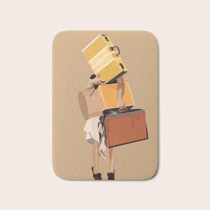 But only everything necessary Terracotta Bath Mat Gallery Image 1