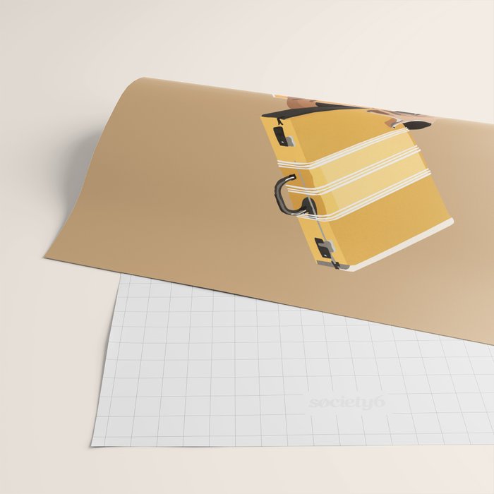 But only everything necessary Terracotta Wrapping Paper Gallery Image 2