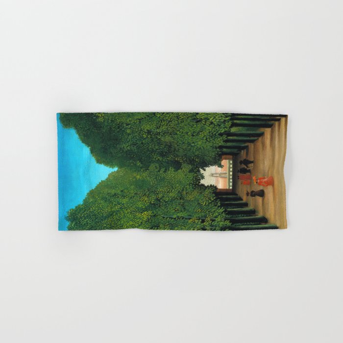 Henri Rousseau - The Avenue in the Park at Saint Cloud  Bath Towel Gallery Image 1