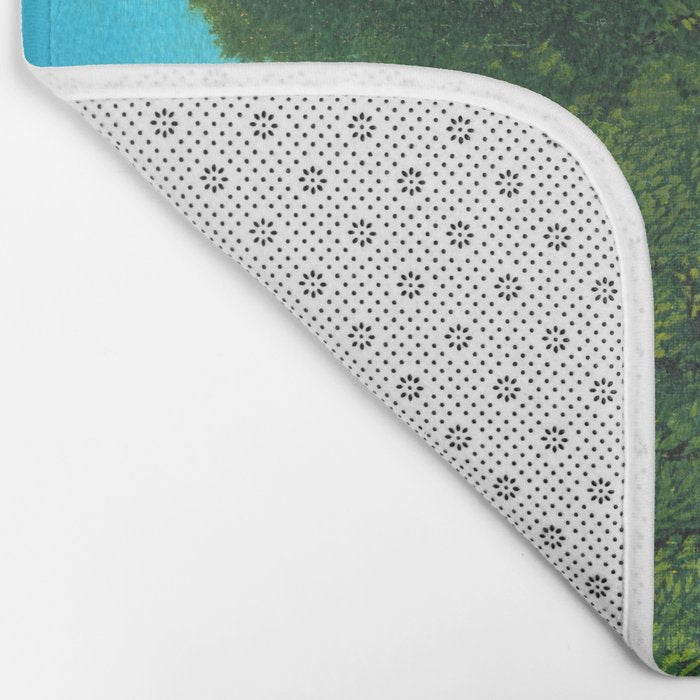 Henri Rousseau - The Avenue in the Park at Saint Cloud  Bath Mat Gallery Image 2