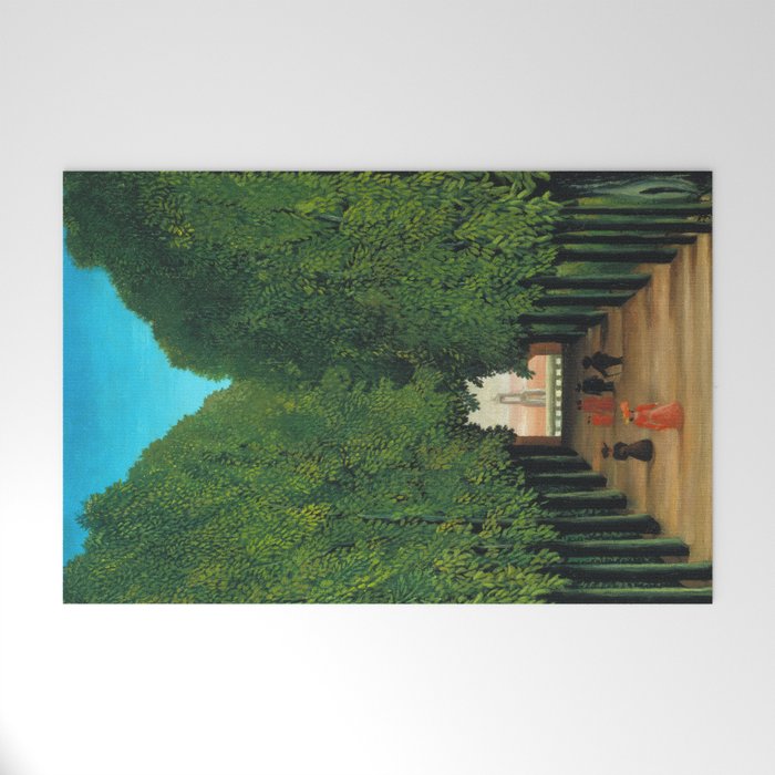 Henri Rousseau - The Avenue in the Park at Saint Cloud  Welcome Mat Gallery Image 1