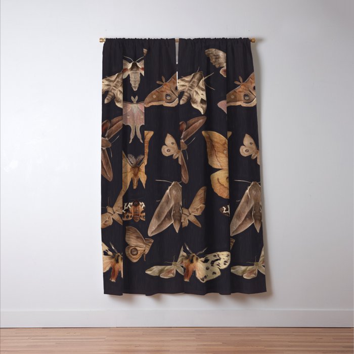 Night butterflies 2 Window Curtain Gallery Image 3