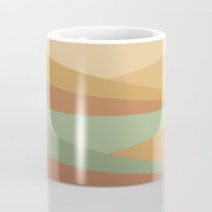 Geometric Triangles XII Earthy Rustic Coffee Mug Gallery Image 4