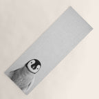 Baby Penguin - Black & White Yoga Mat Gallery Image 1