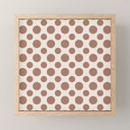 Polka Dots Variable Pattern 1 Inspired by PANTONE 17 1230 Color of the Year Mocha Mousse Mini Art Print Gallery Image 1