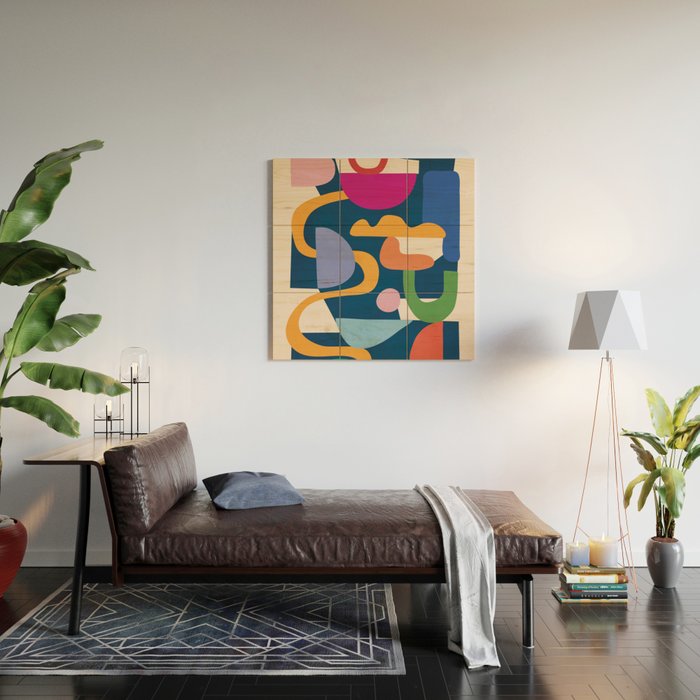 Modern Abstract Art 42 Wood Wall Art Gallery Image 2