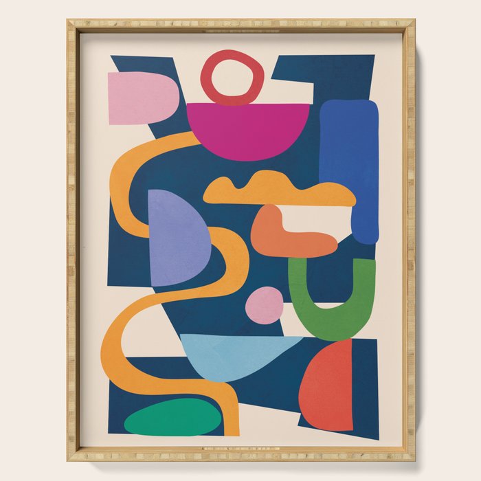 Modern Abstract Art 42 Serving Tray Gallery Image 1