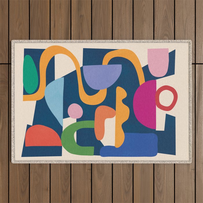 Modern Abstract Art 42 Outdoor Rug Gallery Image 1