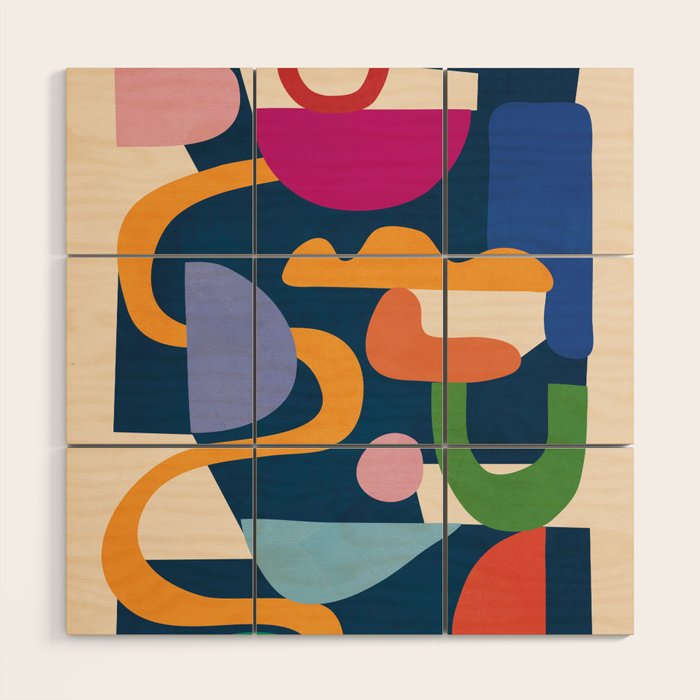 Modern Abstract Art 42 Wood Wall Art Gallery Image 1