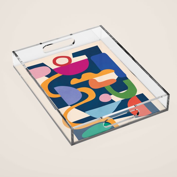 Modern Abstract Art 42 Acrylic Tray Gallery Image 1