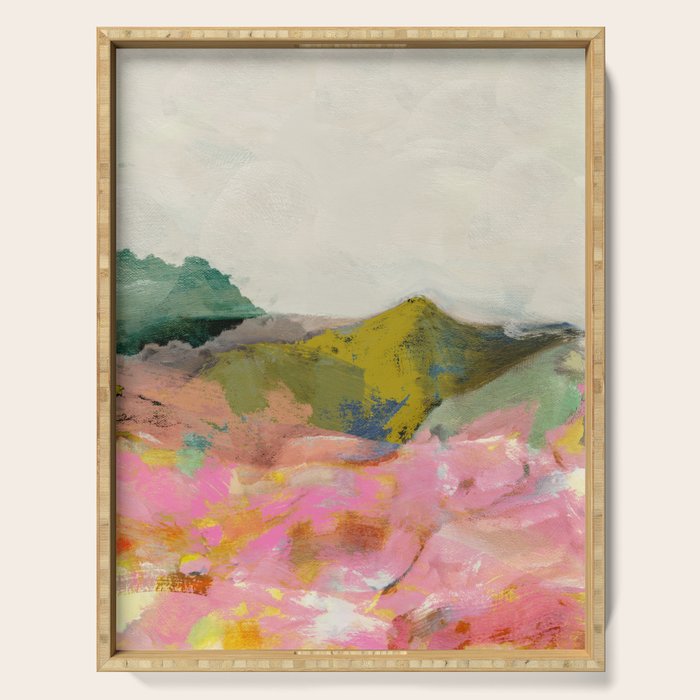 summer landscape Serving Tray Gallery Image 1