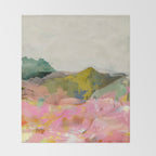 summer landscape Throw Blanket Gallery Image 2