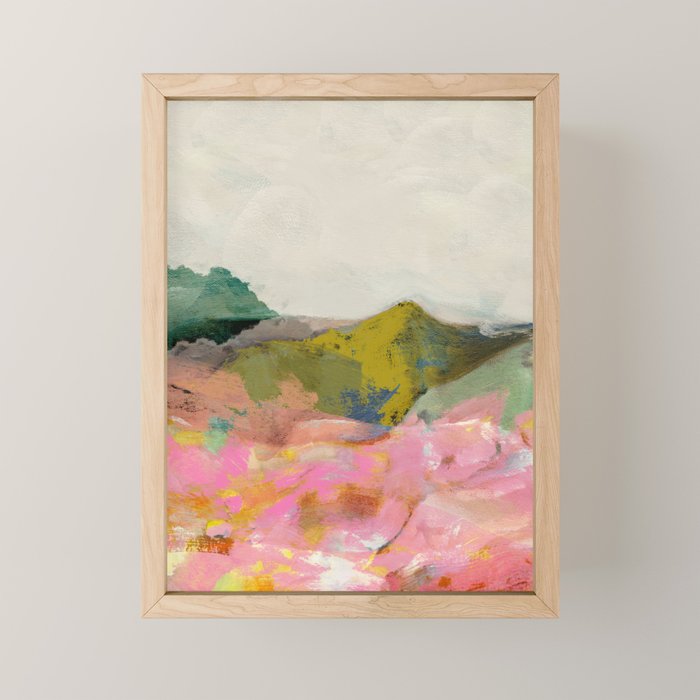 summer landscape Mini Art Print Gallery Image 1