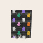 Colorful candy bear pattern art Wall Hanging Gallery Image 1