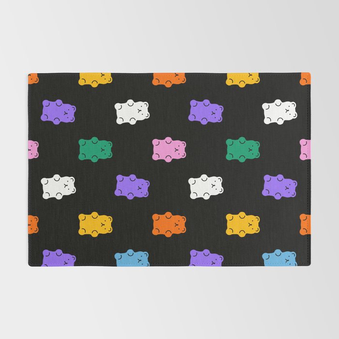 Colorful candy bear pattern art Rug Gallery Image 2