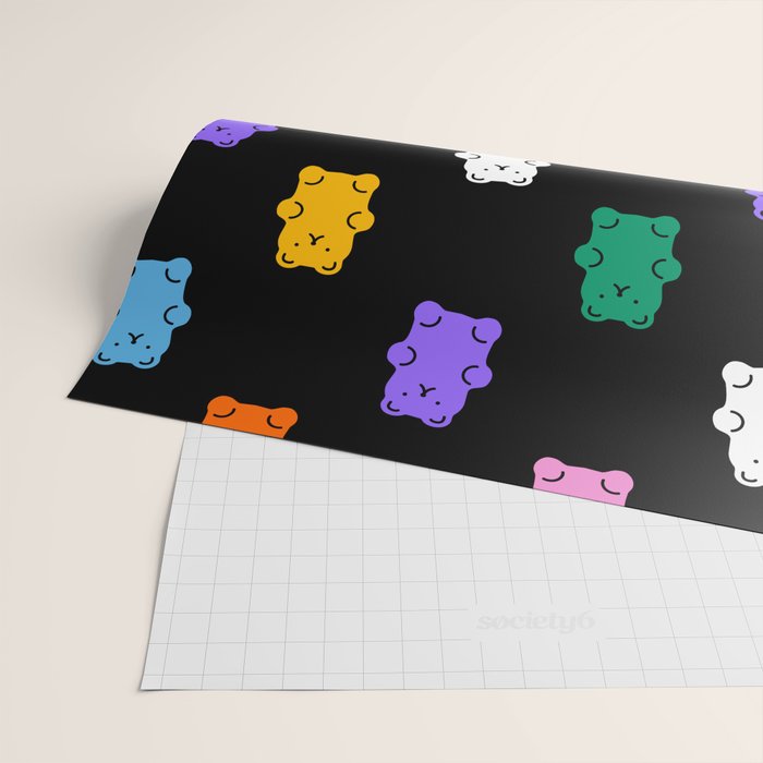 Colorful candy bear pattern art Wrapping Paper Gallery Image 2
