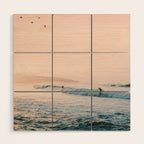 Sunset Surf Wood Wall Art Gallery Image 1