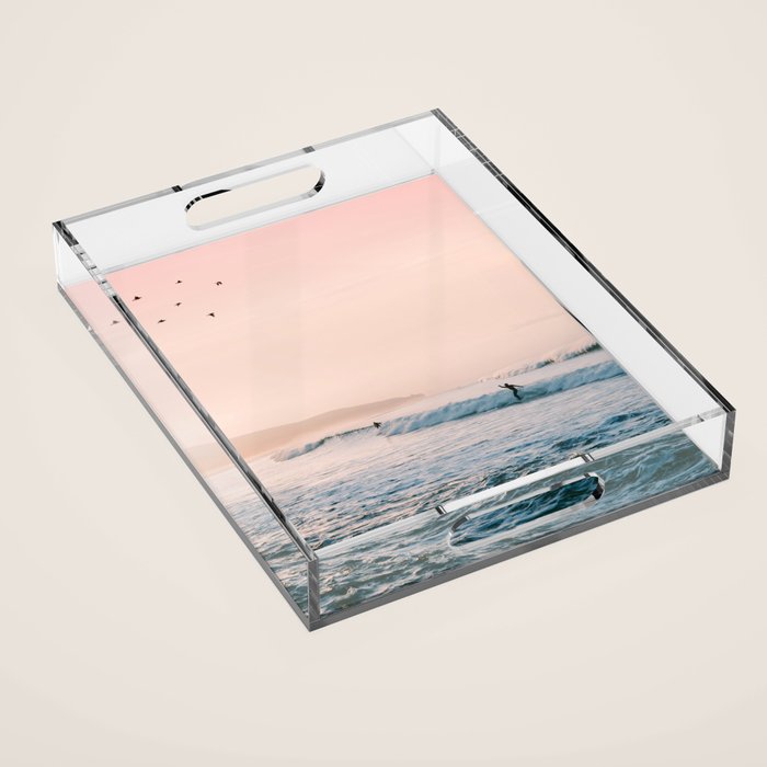 Sunset Surf Acrylic Tray Gallery Image 1