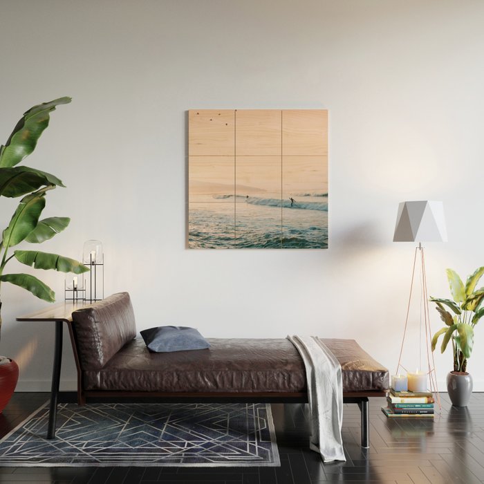 Sunset Surf Wood Wall Art Gallery Image 2