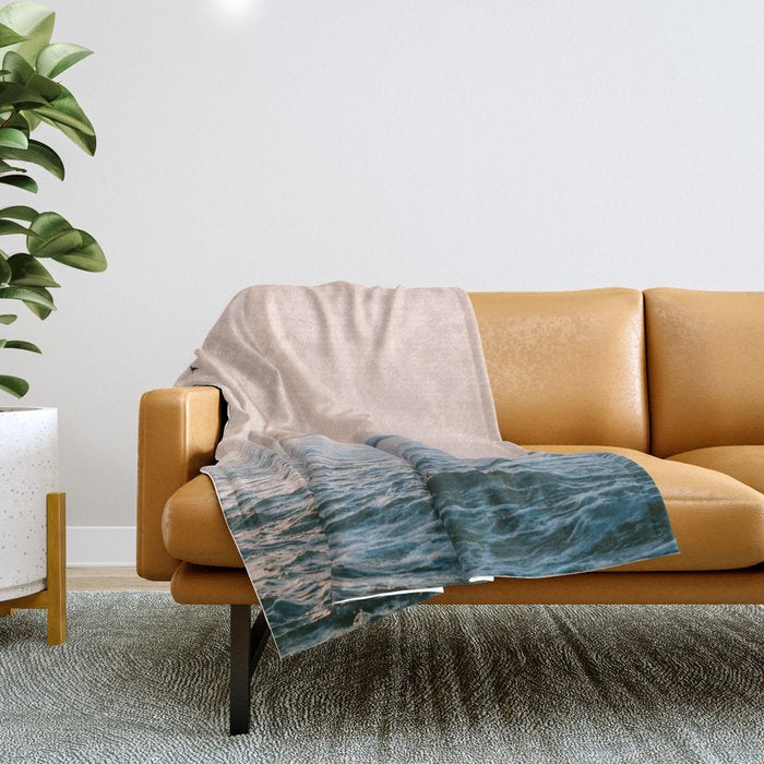 Sunset Surf Throw Blanket Gallery Image 1