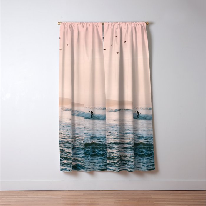 Sunset Surf Window Curtain Gallery Image 3
