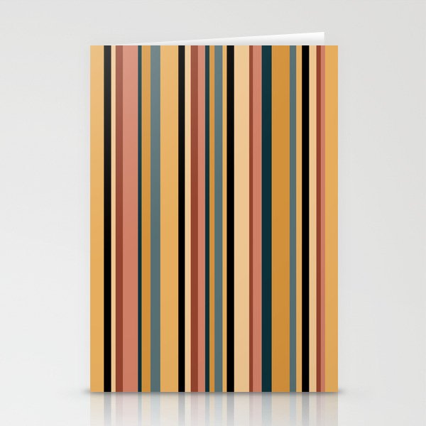 Classic Stripes X - Vintage Neutral Stationery Card Gallery Image 2