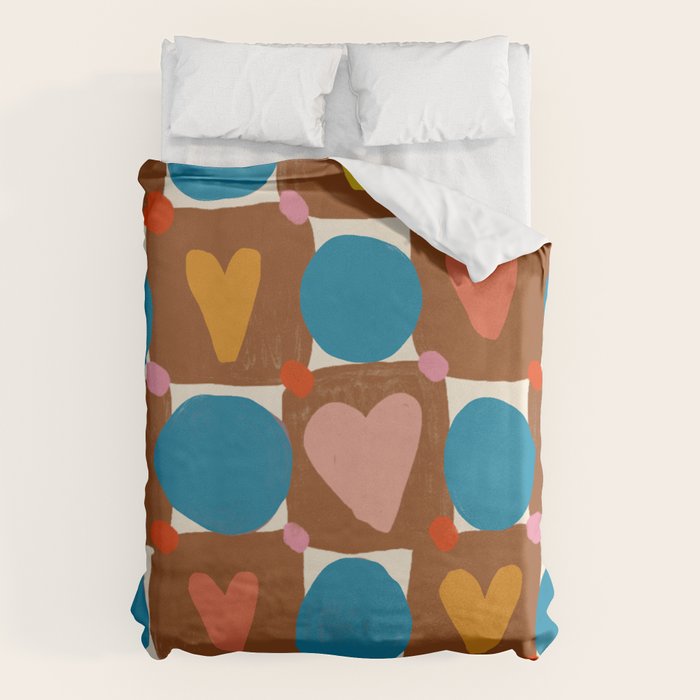 Hearts and Dots Duvet Cover Gallery Image 6