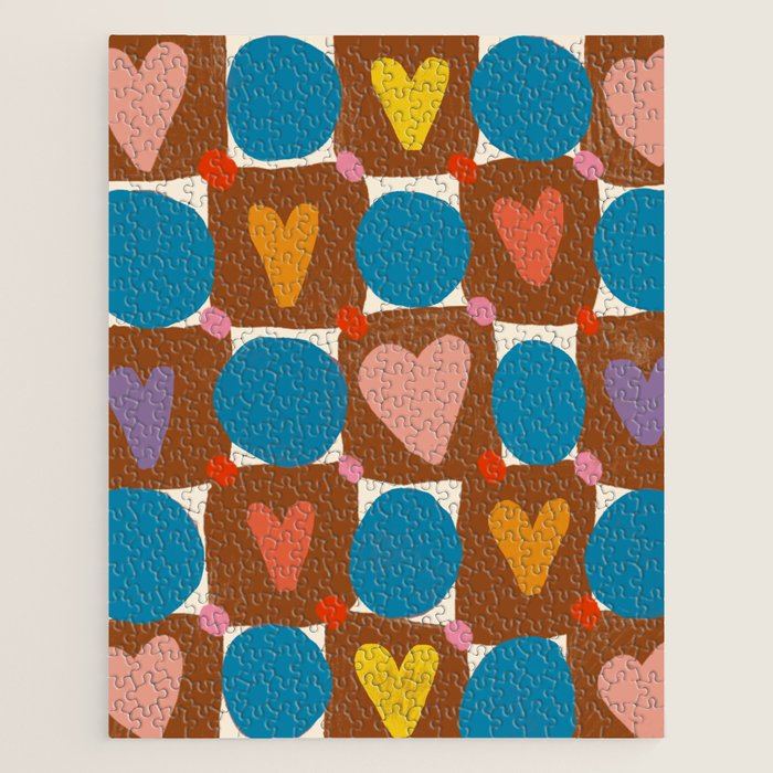 Hearts and Dots Jigsaw Puzzle Gallery Image 1