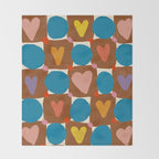 Hearts and Dots Throw Blanket Gallery Image 2