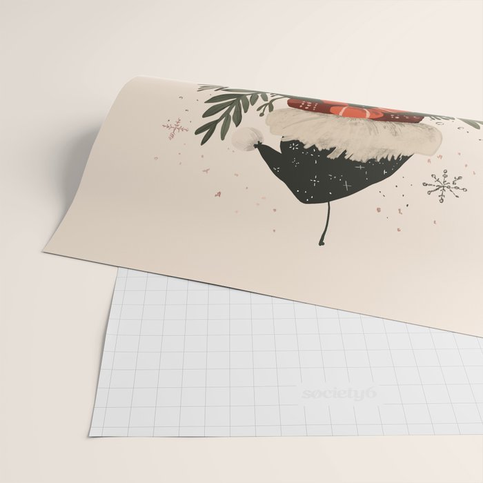 Festive Ho Ho Ho Bauble Wrapping Paper Gallery Image 2