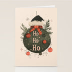 Festive Ho Ho Ho Bauble Stationery Card Gallery Image 2