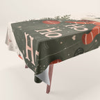 Festive Ho Ho Ho Bauble Tablecloth Gallery Image 1
