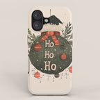 Festive Ho Ho Ho Bauble iPhone Case Gallery Image 1