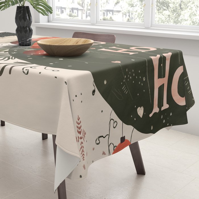 Festive Ho Ho Ho Bauble Tablecloth Gallery Image 3