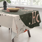 Festive Ho Ho Ho Bauble Tablecloth Gallery Image 3