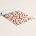 Chinese Tigers Retro Floral Pattern Yoga Mat Gallery Image 2