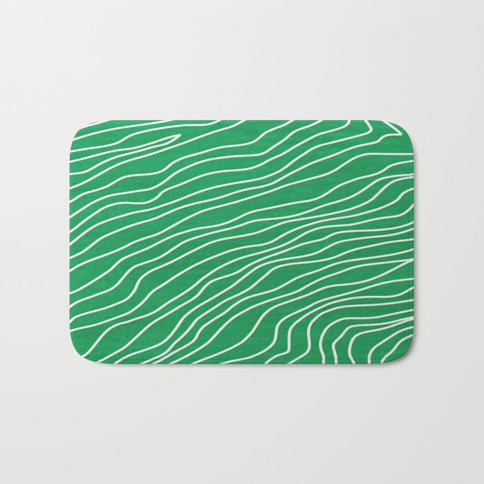 Strokes 04: Rain Forest Green Edition Bath Mat Gallery Image 1