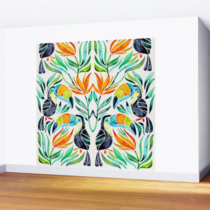 Tropical Toucans Wall Mural Gallery Image 2