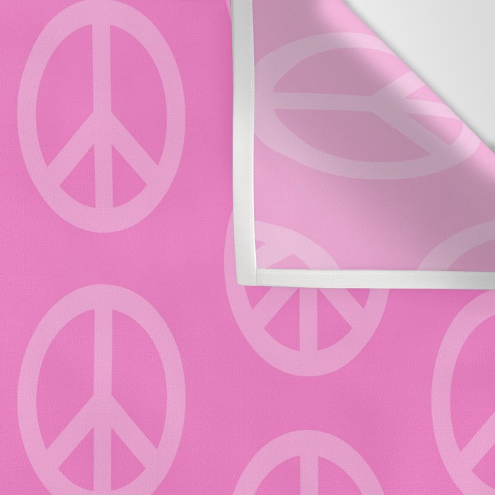Peace Symbols - Pink Wall Tapestry Gallery Image 3