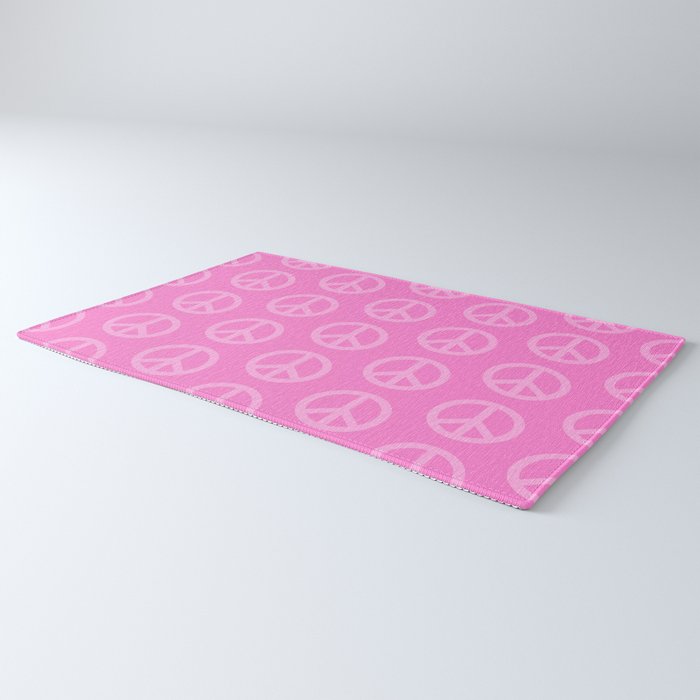 Peace Symbols - Pink Rug Gallery Image 3