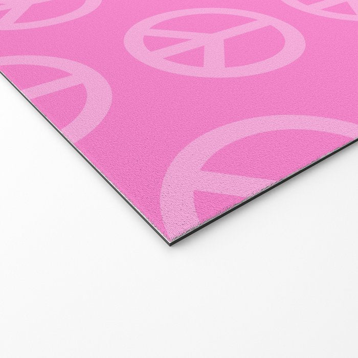 Peace Symbols - Pink Welcome Mat Gallery Image 2