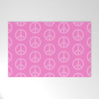 Peace Symbols - Pink Welcome Mat Gallery Image 1
