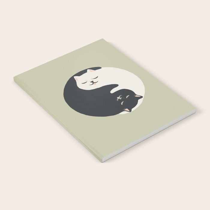 Hidden cat 26 yin yang hug Notebook Gallery Image 2
