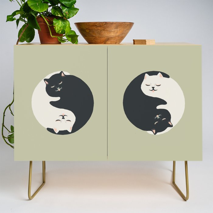 Hidden cat 26 yin yang hug Credenza Gallery Image 1