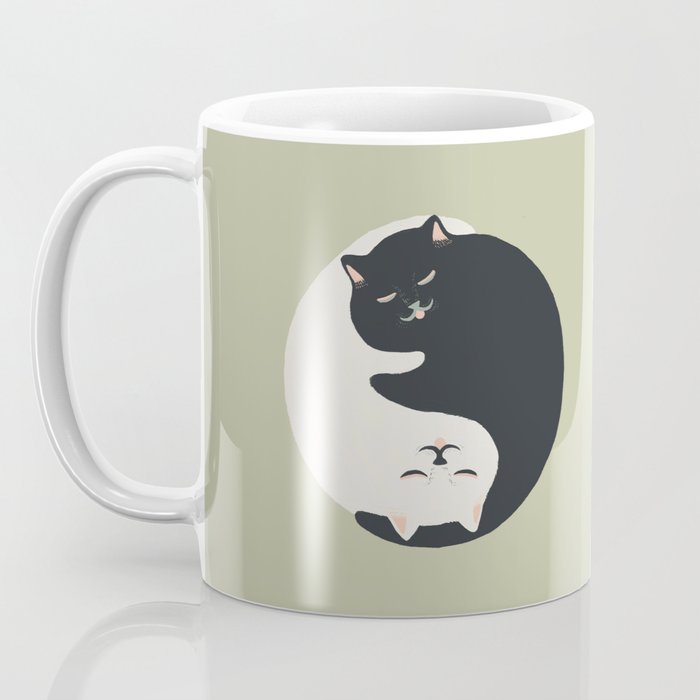 Hidden cat 26 yin yang hug Coffee Mug Gallery Image 3