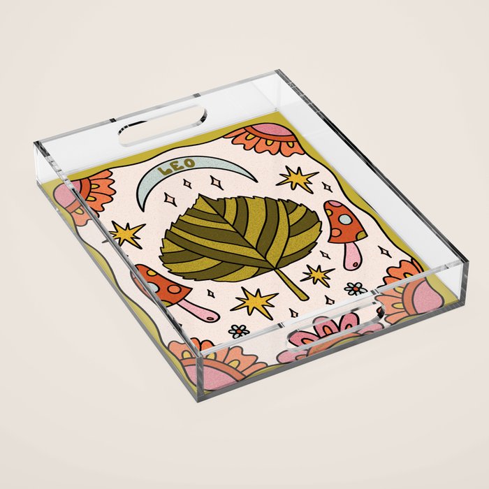 Leo Leaf Acrylic Tray Gallery Image 1