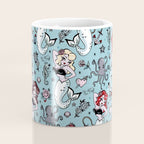 Molly Mermaid vintage pinup inspired nautical tattoo Coffee Mug Gallery Image 4